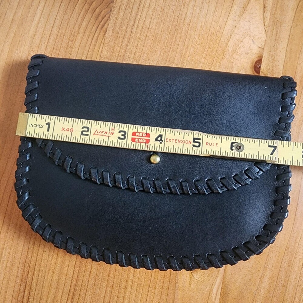 Madewell Belt Bag Fanny Pack Womens Small Black Leather Whipstitch Adjustable - Picture 8 of 8